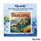 Figured'Art Mini Paint by Numbers Kit for Adults with Frame Travel Poster Tuscany Summer Small format 8"x8" - Craft Art Painting DIY Canvas Already Stretched on a Wooden Frame